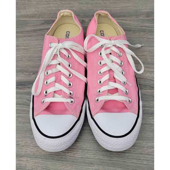Chuck Taylor Converse Pink Low Top All Star Sneakers Womens 11‎ Mens 9 - Picture 2 of 11